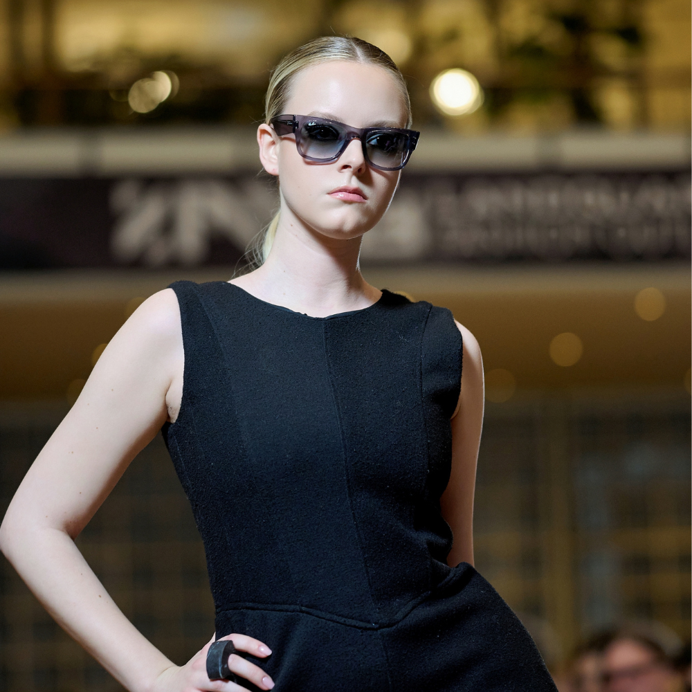 The shop india explore high-fashion innovation with Upcycled Wool Coat Sculptural Dress. Shop now!!