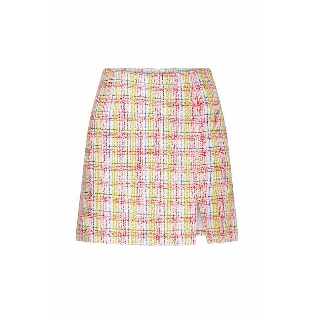 Vance Cotton Tweed A-Line Skirt