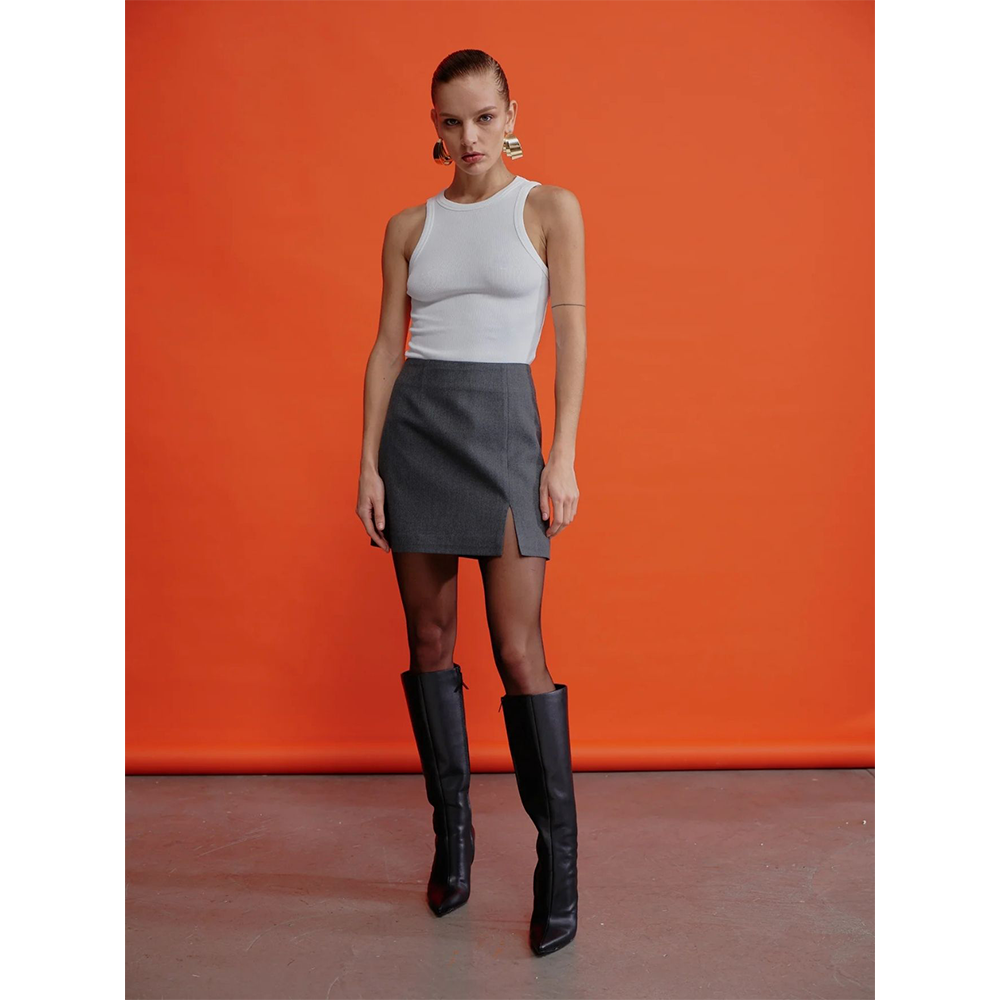 Vance Twill Mini Skirt