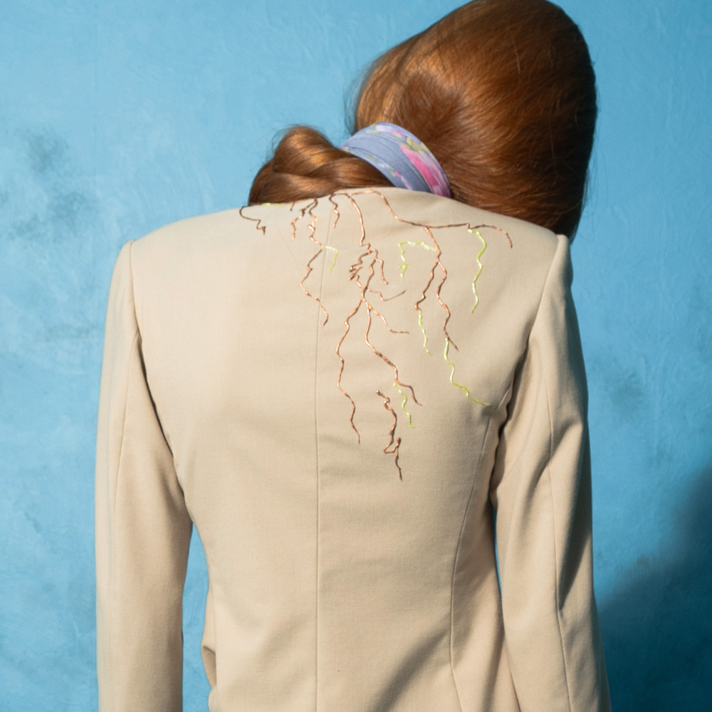 Make a mark in luxury clothing with the Versatile Blazer With Silicone Pattern. Shop Now!