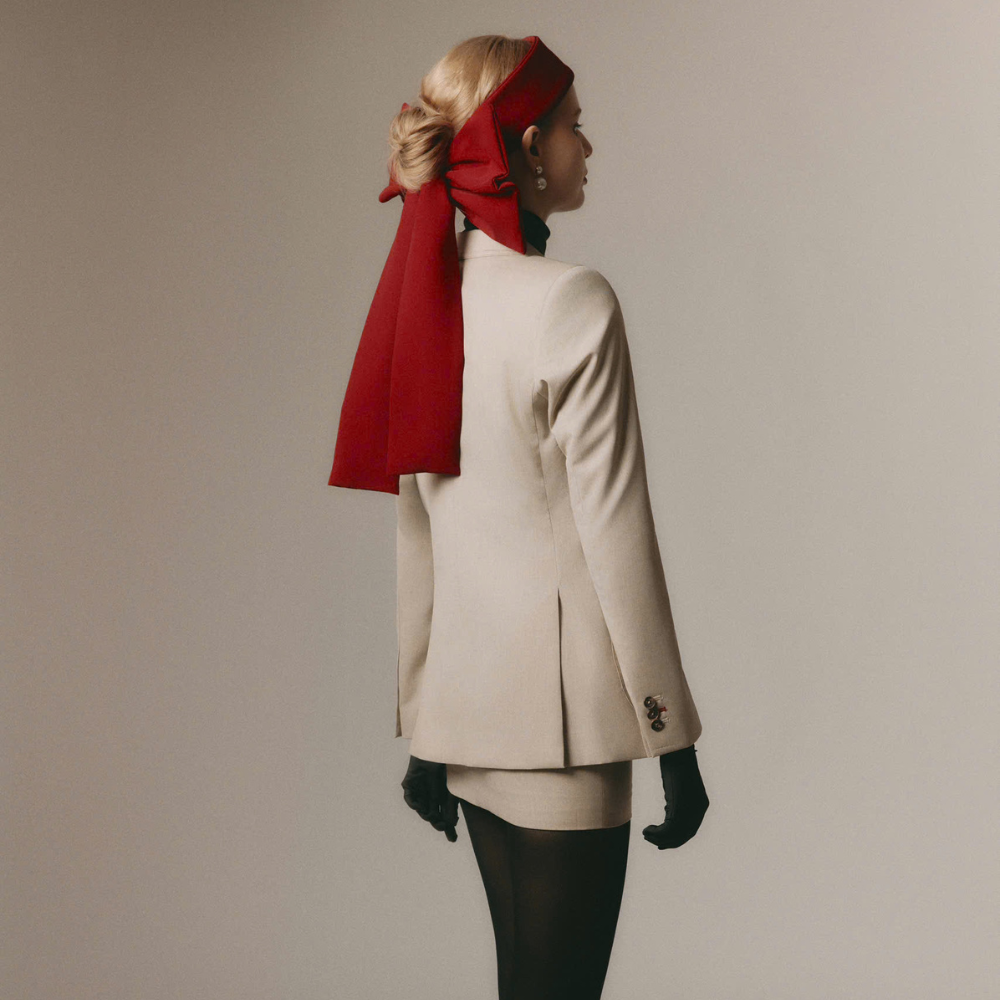 Designer Viva Straight Long Sleeved Blazer in soft wool blend for chic days. Shop Now!