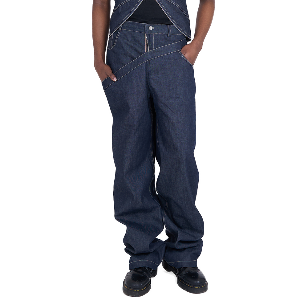 Yef Layered Denim Trousers