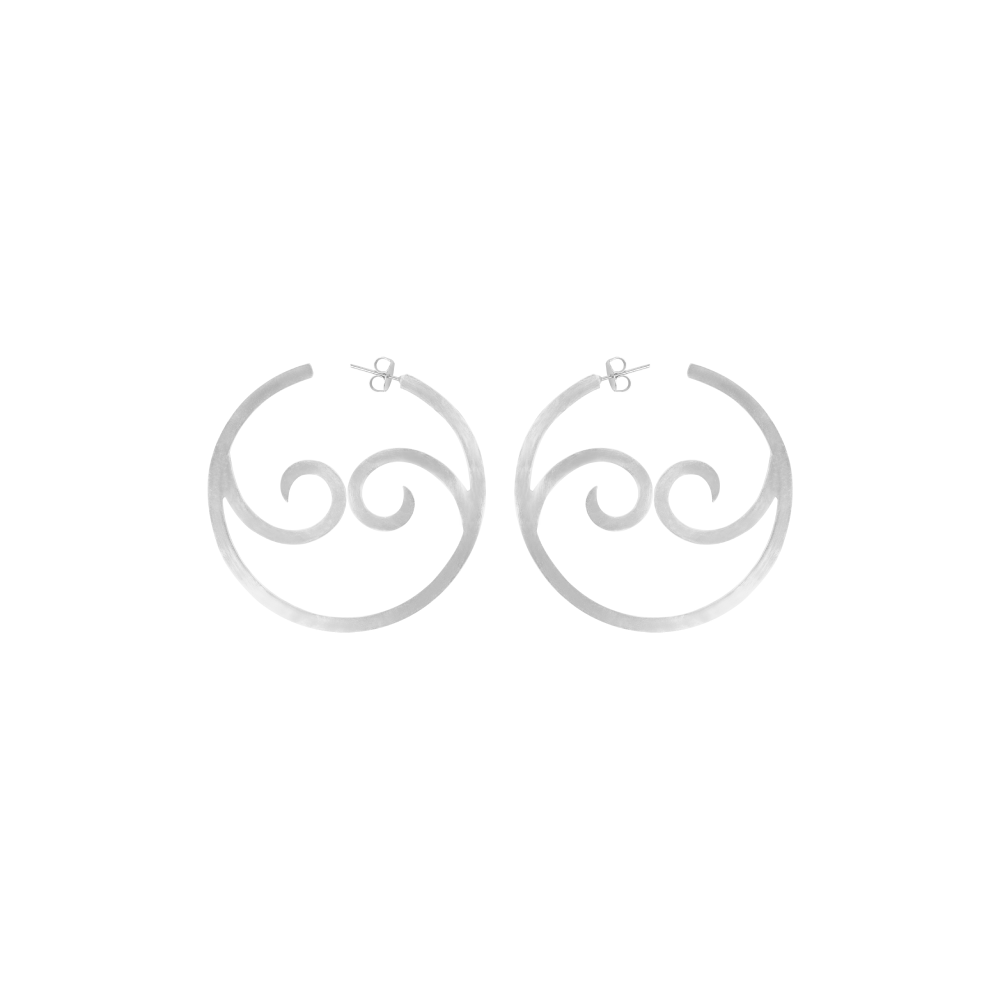 Update your look with Yin Yang Wave Hoops - Large from women's accessories near me. Perfect for any occasion. Shop now!