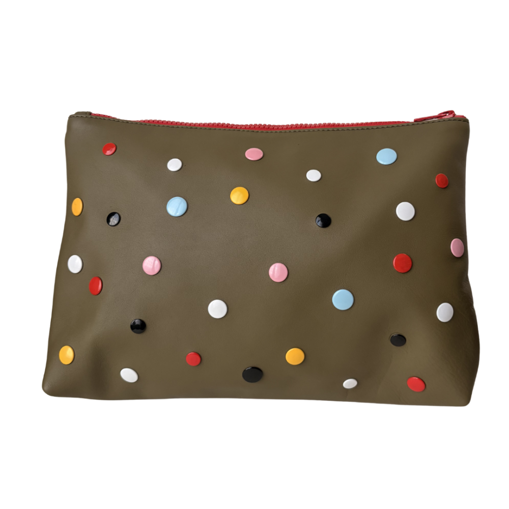 Zip Pouche Colour Dots