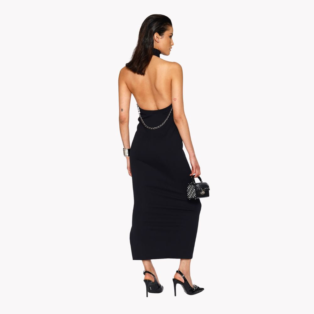 Shop online from our exclusive website. Discover the Zoe Dress, featuring a backless design and side slit for a striking silhouette suited for day or evening wear.