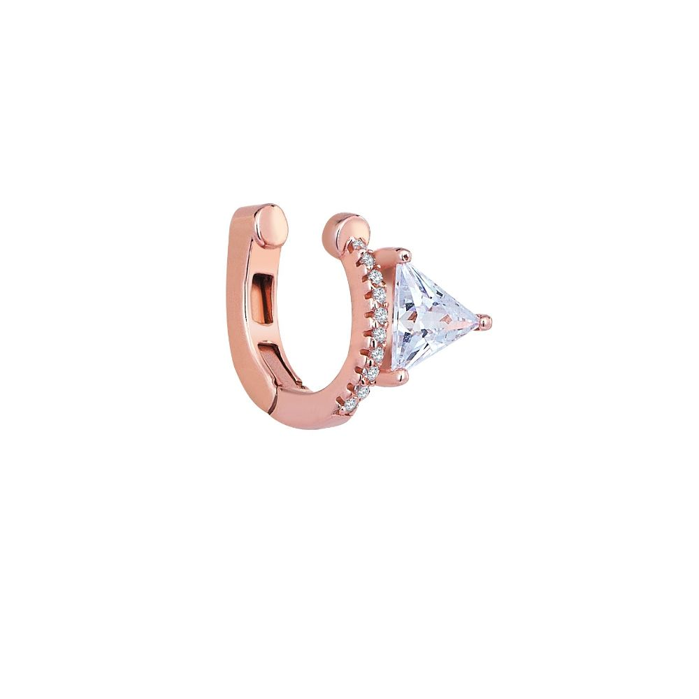 Add some stardust with this unique and precious ring 18ct Rose Gold Plated Ring.925 Sterling Silver.Zircon & Natural Stones.